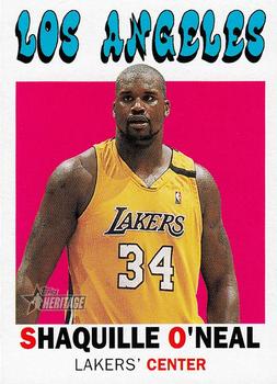 2000-01 Topps Heritage #15 Shaquille O'Neal Front
