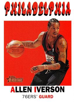 2000-01 Topps Heritage #2 Allen Iverson Front