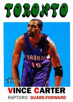 2000-01 Topps Heritage #18 Vince Carter Front
