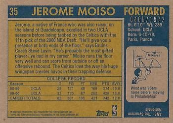 2000-01 Topps Heritage #35 Jerome Moiso Back