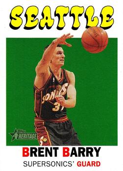 2000-01 Topps Heritage #129 Brent Barry Front
