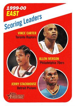 2000-01 Topps Heritage #138 1999-00 East Scoring Leaders Front