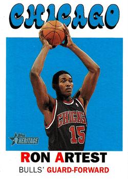 2000-01 Topps Heritage #178 Ron Artest Front