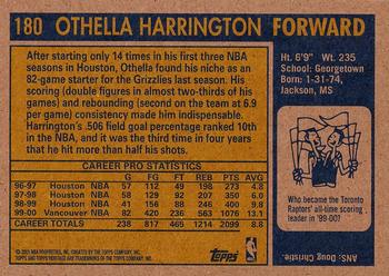 2000-01 Topps Heritage #180 Othella Harrington Back
