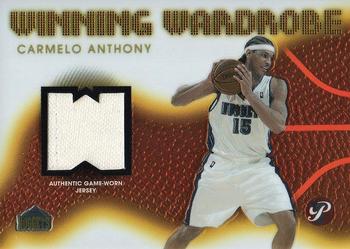 2004-05 Topps Pristine - Winning Wardrobe #WW-CA Carmelo Anthony Front