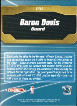 2004-05 Topps Total - Total Package #TP11 Baron Davis Back
