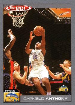 2004-05 Topps Total - Silver #6 Carmelo Anthony Front