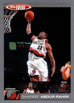 2004-05 Topps Total - Silver #22 Shareef Abdur-Rahim Front
