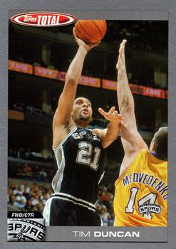 2004-05 Topps Total - Silver #24 Tim Duncan Front
