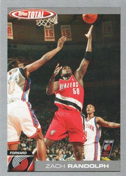 2004-05 Topps Total - Silver #127 Zach Randolph Front