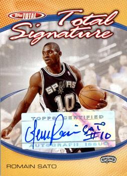 2004-05 Topps Total - Total Signature #TS-RS Romain Sato Front