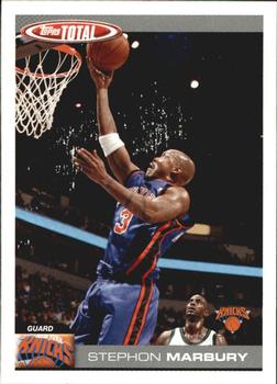 2004-05 Topps Total - Team Checklists #TTC20 Stephon Marbury Front