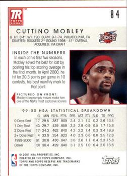 2000-01 Topps Reserve #84 Cuttino Mobley Back
