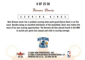 2004-05 Ultra - Scoring Kings #6 SK Baron Davis Back