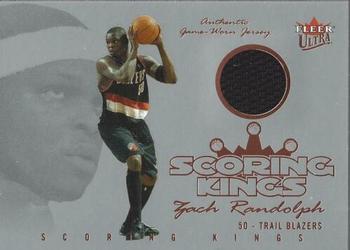 2004-05 Ultra - Scoring Kings Game Used #SK/ZR Zach Randolph Front
