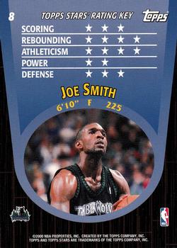 2000-01 Topps Stars #8 Joe Smith Back