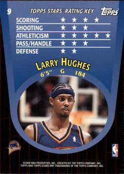 2000-01 Topps Stars #9 Larry Hughes Back