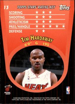 2000-01 Topps Stars #13 Tim Hardaway Back