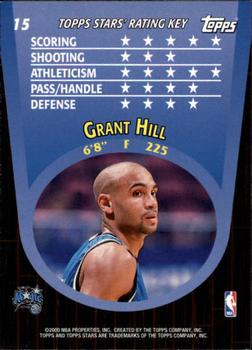 2000-01 Topps Stars #15 Grant Hill Back