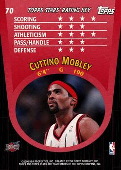 2000-01 Topps Stars #70 Cuttino Mobley Back