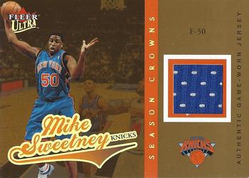 2004-05 Ultra - Season Crowns Game Used Gold #SC-MS Mike Sweetney Front