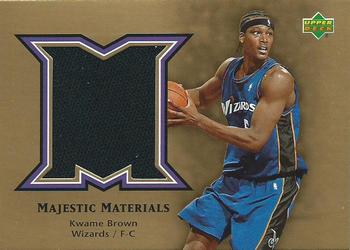 2004-05 Upper Deck - Majestic Materials #MA-KW Kwame Brown Front