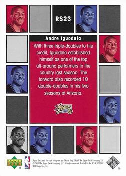 2004-05 Upper Deck - Rookie Scrapbook #RS23 Andre Iguodala Back