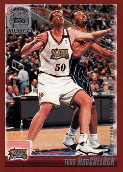 2000-01 Topps Tipoff #6 Todd MacCulloch Front