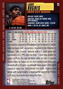 2000-01 Topps Tipoff #11 Larry Hughes Back
