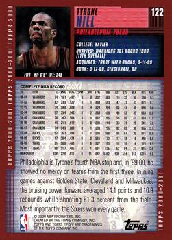2000-01 Topps Tipoff #122 Tyrone Hill Back