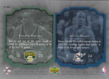 2004-05 Upper Deck All-Star Lineup - Prominent Futures #PF-MH Ronald Murray / Jarvis Hayes Back
