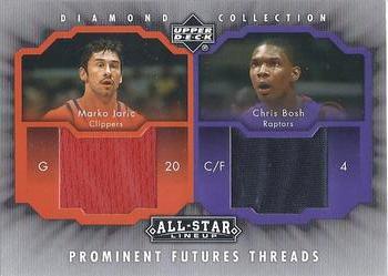 2004-05 Upper Deck All-Star Lineup - Prominent Futures Threads #PFT-JB Marko Jaric / Chris Bosh Front