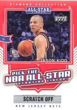 2004-05 Upper Deck All-Star Lineup - Pick the NBA All-Star Starting Lineup! #AS8 Jason Kidd Front