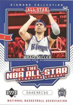 2004-05 Upper Deck All-Star Lineup - Pick the NBA All-Star Starting Lineup! #AS16 Brad Miller Front