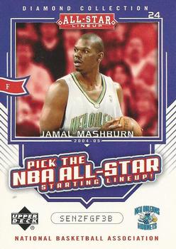 2004-05 Upper Deck All-Star Lineup - Pick the NBA All-Star Starting Lineup! #AS25 Jamal Mashburn Front