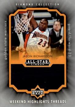 2004-05 Upper Deck All-Star Lineup - Weekend Highlights Threads #WHT-JR Jason Richardson Front