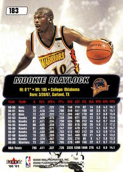 2000-01 Ultra #183 Mookie Blaylock Back