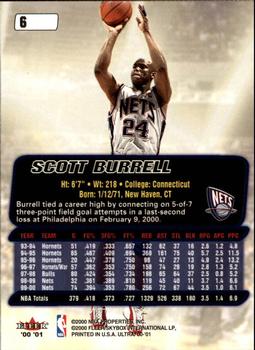2000-01 Ultra #6 Scott Burrell Back