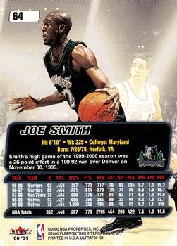 2000-01 Ultra #64 Joe Smith Back