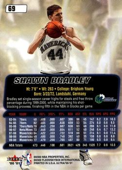 2000-01 Ultra #69 Shawn Bradley Back