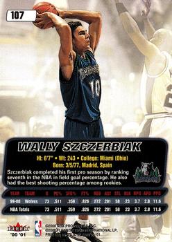 2000-01 Ultra #107 Wally Szczerbiak Back