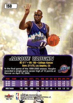 2000-01 Ultra #150 Jacque Vaughn Back