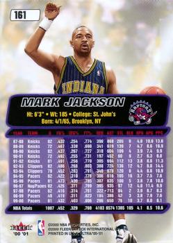 2000-01 Ultra #161 Mark Jackson Back
