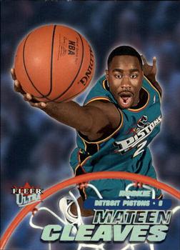 2000-01 Ultra #208 Mateen Cleaves Front