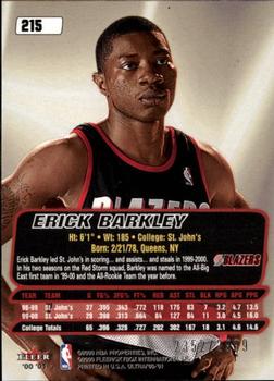 2000-01 Ultra #215 Erick Barkley Back