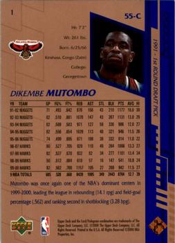 2000-01 Upper Deck #1 Dikembe Mutombo Back