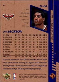2000-01 Upper Deck #2 Jim Jackson Back