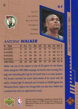 2000-01 Upper Deck #8 Antoine Walker Back