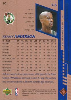 2000-01 Upper Deck #10 Kenny Anderson Back