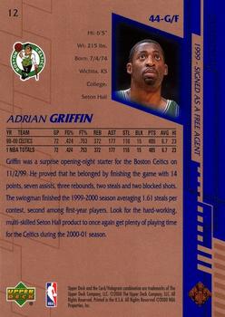 2000-01 Upper Deck #12 Adrian Griffin Back